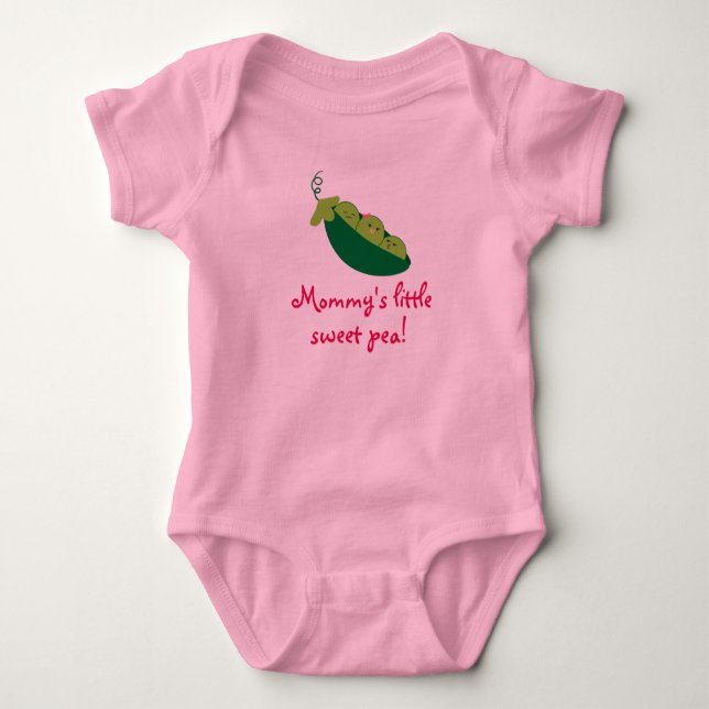 Sweet Pea Baby Bodysuit (Front)