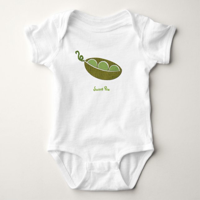 Sweet Pea Baby Bodysuit (Front)