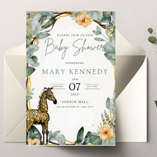 Sweet Pea Baby Shower Invitation