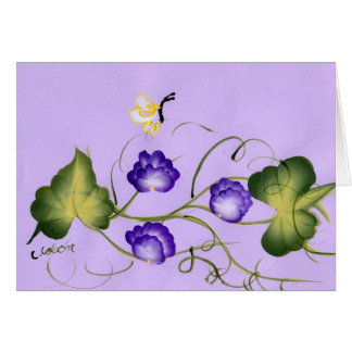 Sweet Pea Blossom and Butterfly