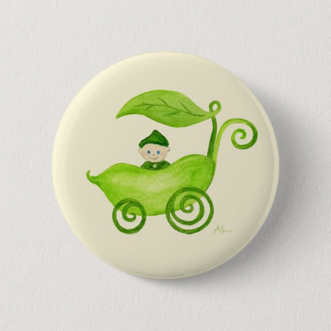 Sweet Pea Boy button (Front)