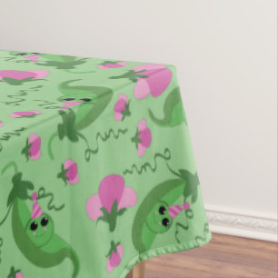 Sweet Pea Cute Kids Birthday Party Tablecloth