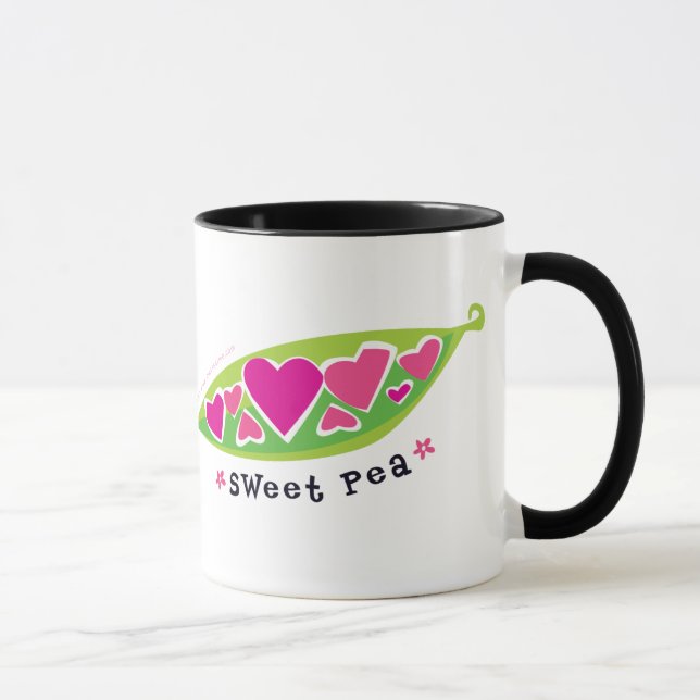 Sweet Pea Design Mug (Right)