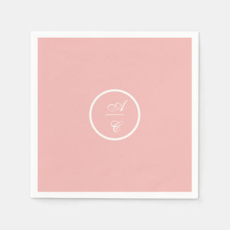 Sweet Pea Floral Pink and Cream  Napkin