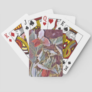 SWEET PEA FLOWERS PLAYING CARDS