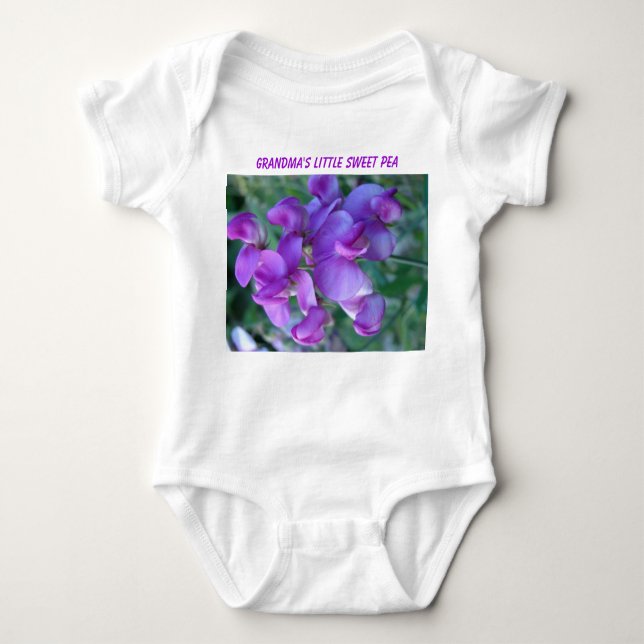 Sweet Pea, Grandma's Little Sweet Pea Baby Bodysuit (Front)