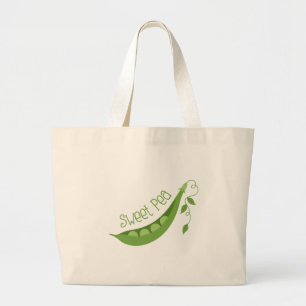 Sweet Pea Large Tote Bag
