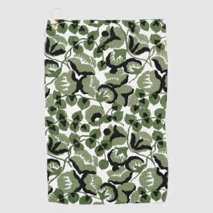 Sweet Pea (Olive) Fine Art Golf Towel