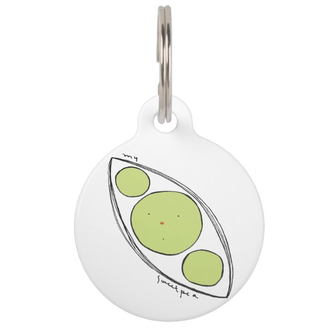 sweet pea pet tag (Front)