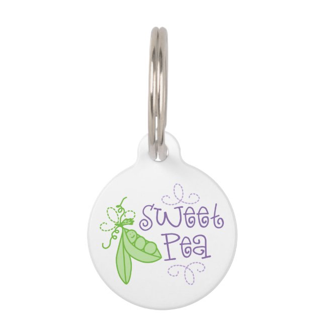 Sweet Pea Pet Tag (Front)
