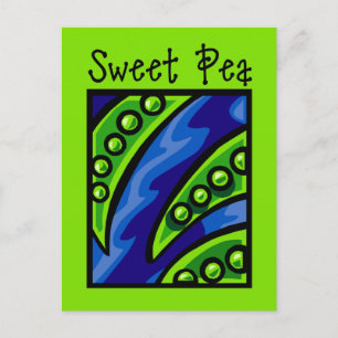 Sweet Pea Postcard