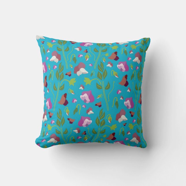 Sweet Pea Season Cushion (Front)