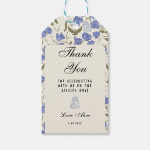 Sweet Pea Thank You for celebrating with us Gift Tags