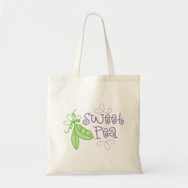 Sweet Pea Tote Bag (Front)