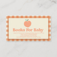 Sweet Peach Baby Shower Books For Baby