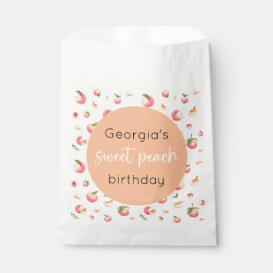 Sweet Peach Birthday Favour Bags