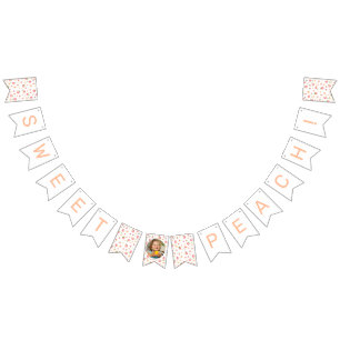 Sweet Peach Birthday Photo Bunting