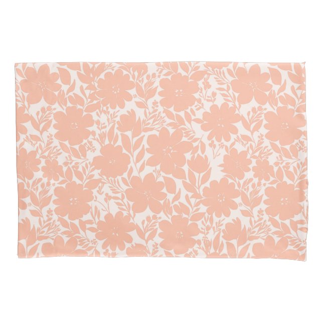 Sweet Peach Blossom Flowers Pillowcase (Front-Left)