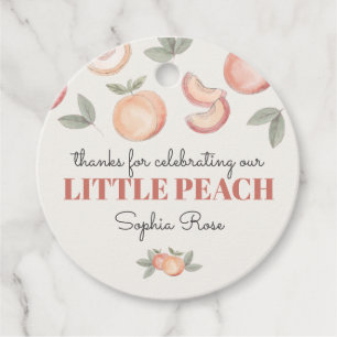 sweet peach boho birthday or baby shower favour ta tags