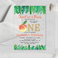 Sweet Peach Boys 1st Birthday