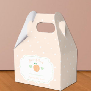 Sweet Peach Elegant Baby Shower Favour Box