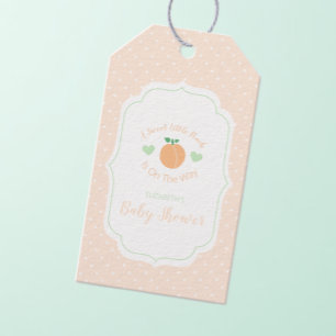 Sweet Peach Elegant Baby Shower Gift Tags