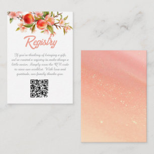 Sweet Peach Orchard Baby Shower Card