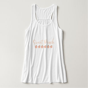 Sweet Peach Peaches Cute Trendy Modern Fashion  Singlet