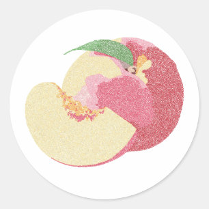 Sweet Peaches Classic Round Sticker