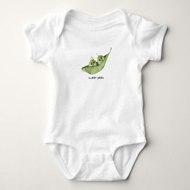 Sweet Peas Baby Bodysuits (Front)