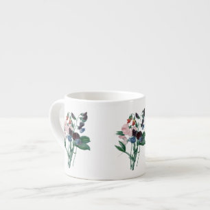 Sweet Peas by Redoute Botanical Espresso Mug