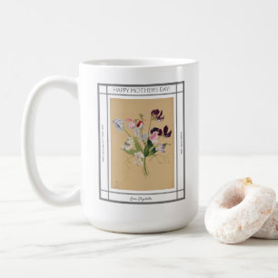 Sweet Peas Flowers Vintage Mother’s Day Coffee Mug