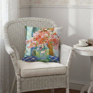 Sweet Peas Glass Jar Theo van Rysselberghe Cushion
