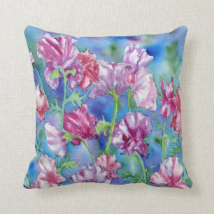 "Sweet Peas" Throw Pillow
