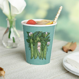 Sweet PeasTwins Multiples Baby Shower Paper Cups