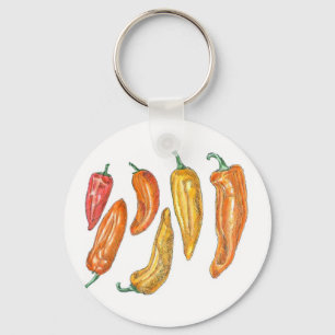 Sweet Peppers Key Ring