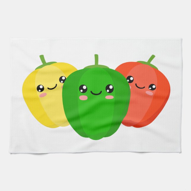 Sweet Peppers Tea Towel (Horizontal)