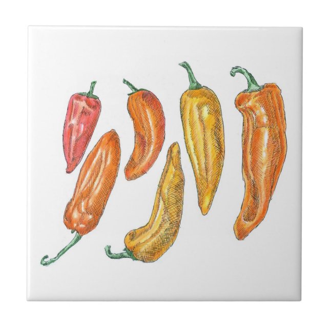 Sweet Peppers Tile (Front)