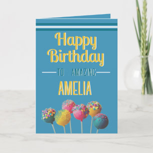 Sweet personalised Kid's Happy birthday card