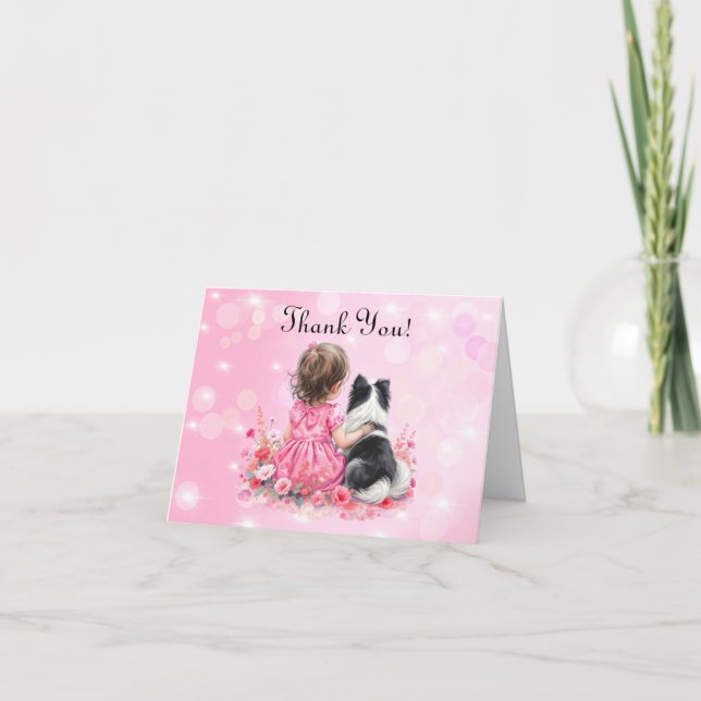 Sweet Personalized Baby Shower Thank you  Card (Front)