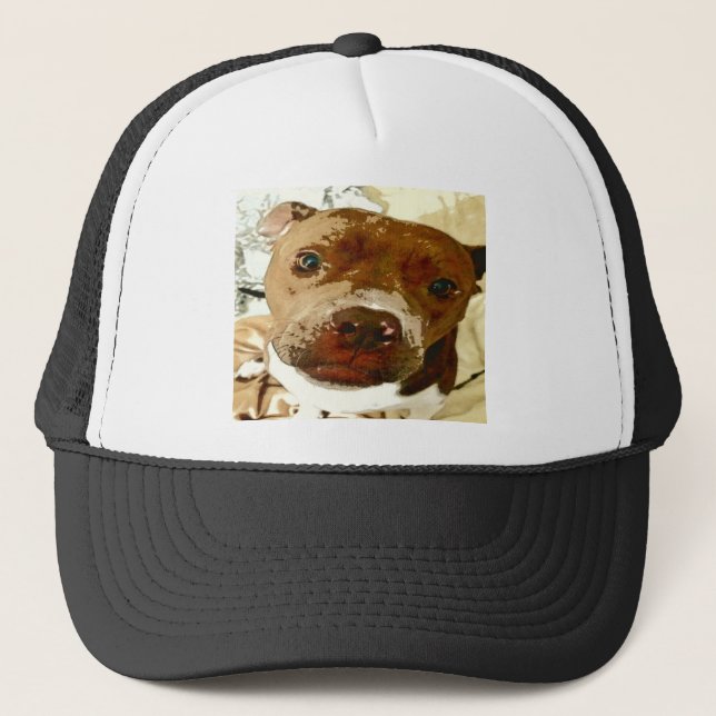 Sweet Pibble Face Trucker Hat (Front)
