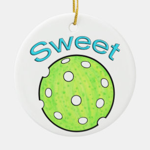 Sweet Pickle Pickleball Ceramic Tree Decoration