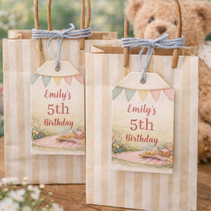Sweet Picnic Outdoor Boho Birthday Party Gift Tags