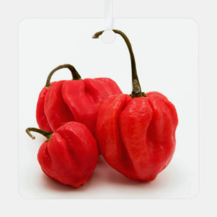 Sweet pimento peppers metal tree decoration