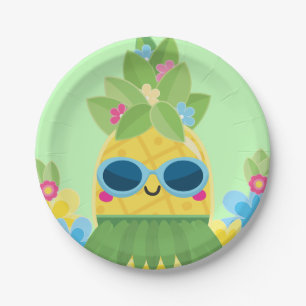 Sweet Pineapple Girls Ms Onederful First Birthday  Paper Plate