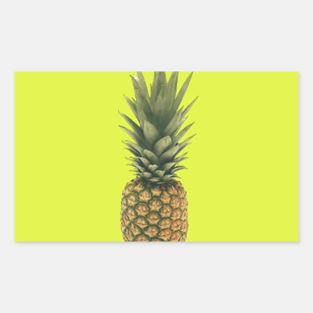 Sweet Pineapple Rectangular Sticker (Front)