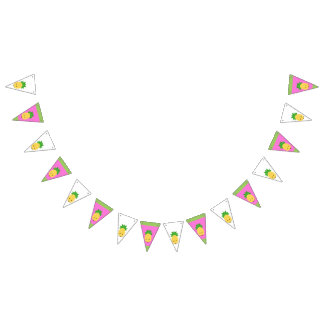 Sweet Pineapple Triangle Bunting Banner