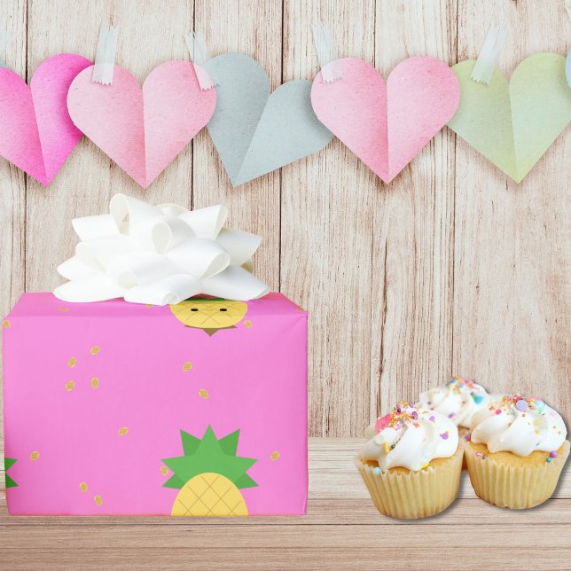 Sweet Pineapple Wrapping Paper (pineapple party)