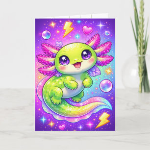 Sweet Pink and Purple Birthday Card for Girls