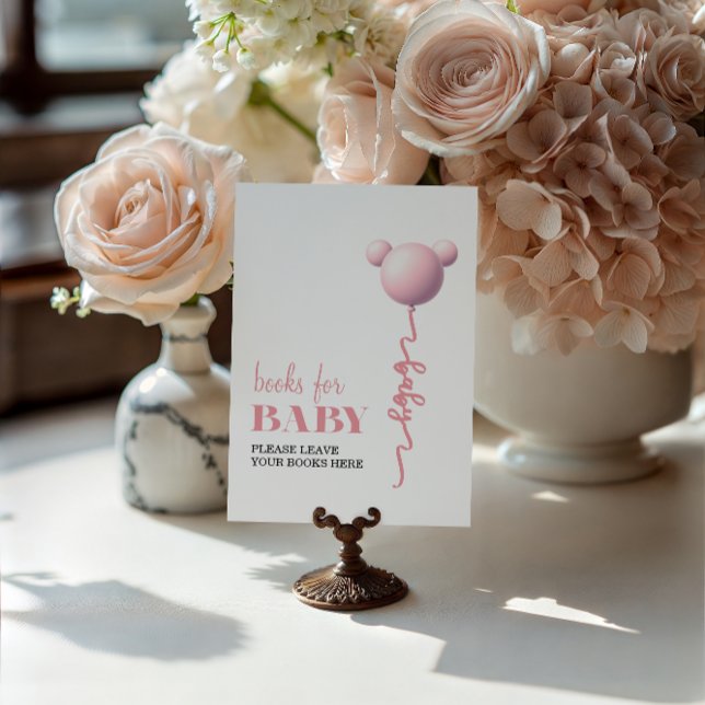 Sweet Pink Bear Balloon Books for Baby Sign (Creator Uploaded)